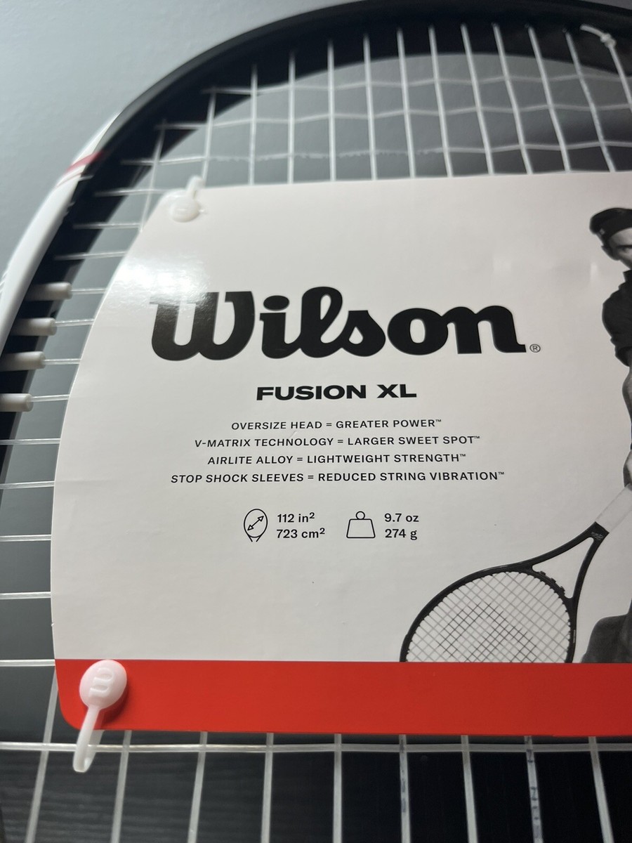 New With Tags WILSON Fusion Xl Tennis Racket, 27