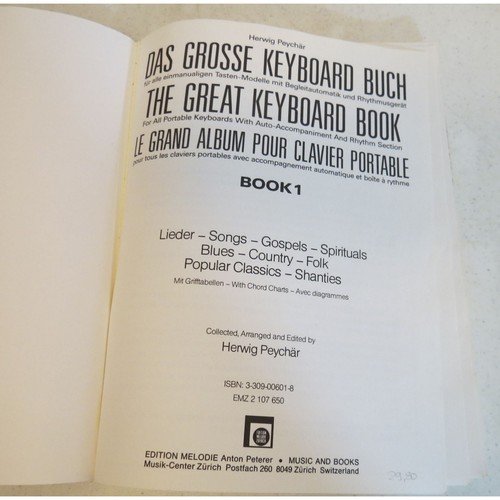 The Great Keyboard Book Herwig Peychar Book 1 Songbook German/English/French - Picture 2 of 9