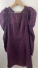 Louche Purple Lace Long Sleeve Dress Approx 8/10 christmas party office work