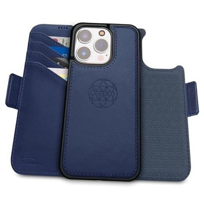  Fibonacci Wallet Case for | 2-in-1 Detachable Vegan iPhone 15 Pro Royal