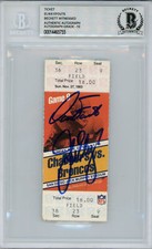 John Elway & Dan Fouts Autographed 11/27/1983 Ticket Stub Beckett Slab 38624