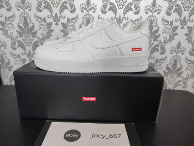 Supreme Nike Air Force 1 Low White - US 10.5 / UK 9.5 / EU 44.5 - Rare Deadstock