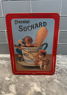 Empty Kraft Jacobs Suchard chocolate advertising box Tin RARE