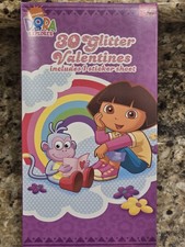 Dora the Explorer,Valentines Day Card Plus Stickers Nick Jr. NEW VTG