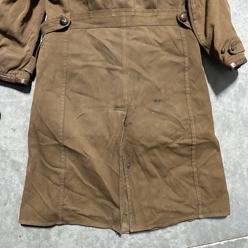 Vintage 30s Laskinlamb Full Length Barnstormer Canvas Lined Jacket Coat Size 40 image 10