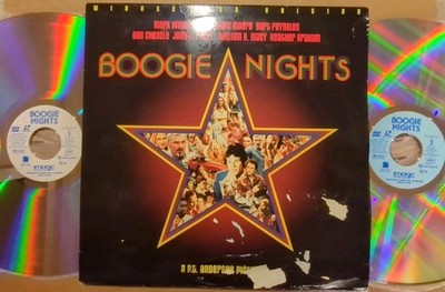 Boogie Nights Widescreen Laserdisc LD 2-Disc Set **WORN COVER** free shpg