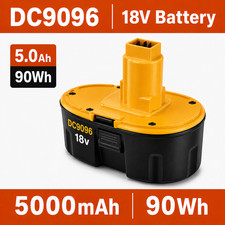 For Dewalt 18V DC9096 DC9098 DC9099 XRP Replacement Battery 5000mAh Ni-MH 90Wh