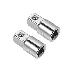 2 Pcs3/8" Drive F x 1/2" M Socket Adapter Female to Male