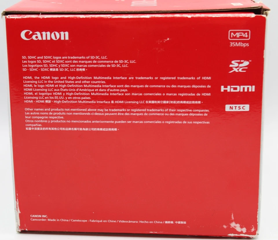 Brand New - Canon VIXIA HF R800 HD Camcorder - BLACK - 013803288520 - Image 2 of 4