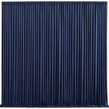 10ft x 10ft Navy Blue Backdrop Curtain for Parties Wedding Backdrop Drapes Pa...