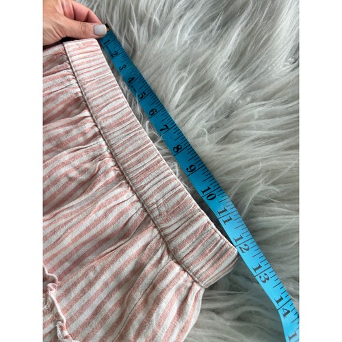 NWT Abercrombie Kids Girls Striped Pull on Tiered Mini Skirt Pink White SZ 15/16 - Picture 10 of 11