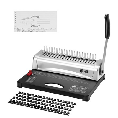 #ad Uimoso Binding Machine Comb Binding Machine 21 Holes 100 PCS Binding Spines $39.99