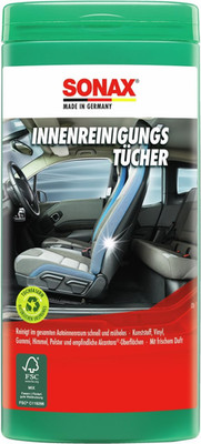 SONAX Innenreinigungstücher Box (25 Stück) Zur Schnellen, Einfachen Und Gründlic