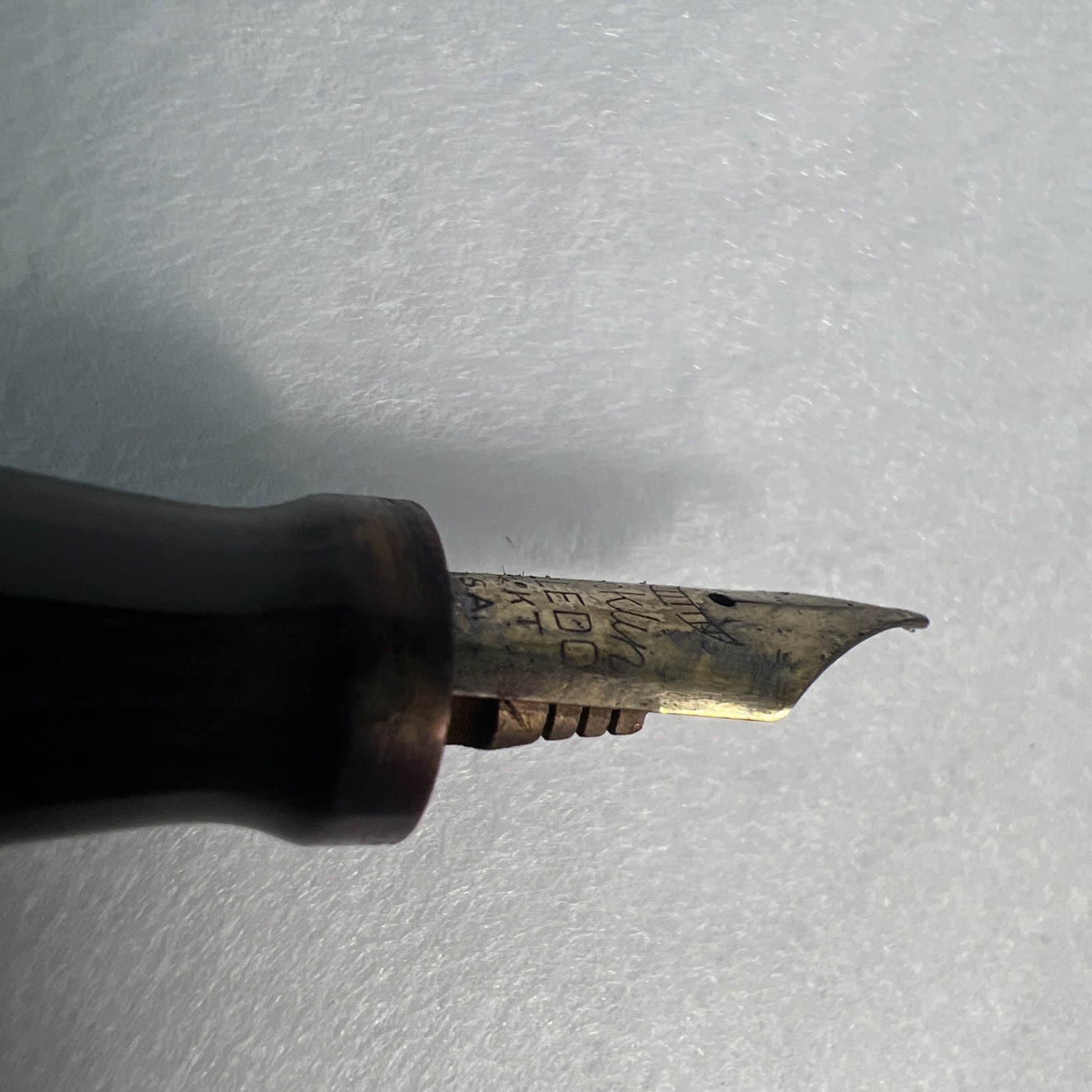 Vintage Conklin Fountain Pen With 14k Gold Point Nib Toledo Green ESTATE FIND