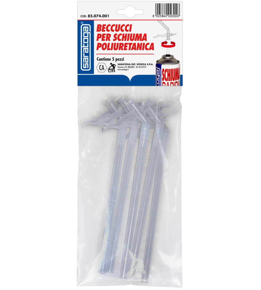 BECCUCCI PER SCHIUMA POLIURETANICA - 5 PEZZI.