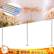 20ft x 10ft Heavy Duty Telescopic Wedding Backdrop Stand Fit Weddings Party Deco