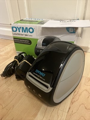 DYMO Label Writer 550 Turbo Black Silver Office Thermal Label Printer EXCELLENT