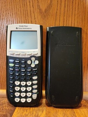 Texas Instruments TI-84 Plus Graphing Calculator - Black W/ Cover Spot On Screen