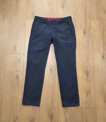 Meyer MMX Lynx chino trousers Size 34 Leg 30 Slim Fit Pants Chinos Navy Mens Zip