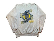 Vintage Georgetown Hoyas Sweatshirt Crewneck Sz XL Gray USA University 90s