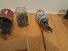 Lot Of Nails, many diff types & sizes,  Vintg Jars, incl container for  all — photo 10
