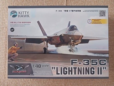 KITTY HAWK F-35C Lightning II Model Lightning II 1:48 Scale Elite Series NEW NIP