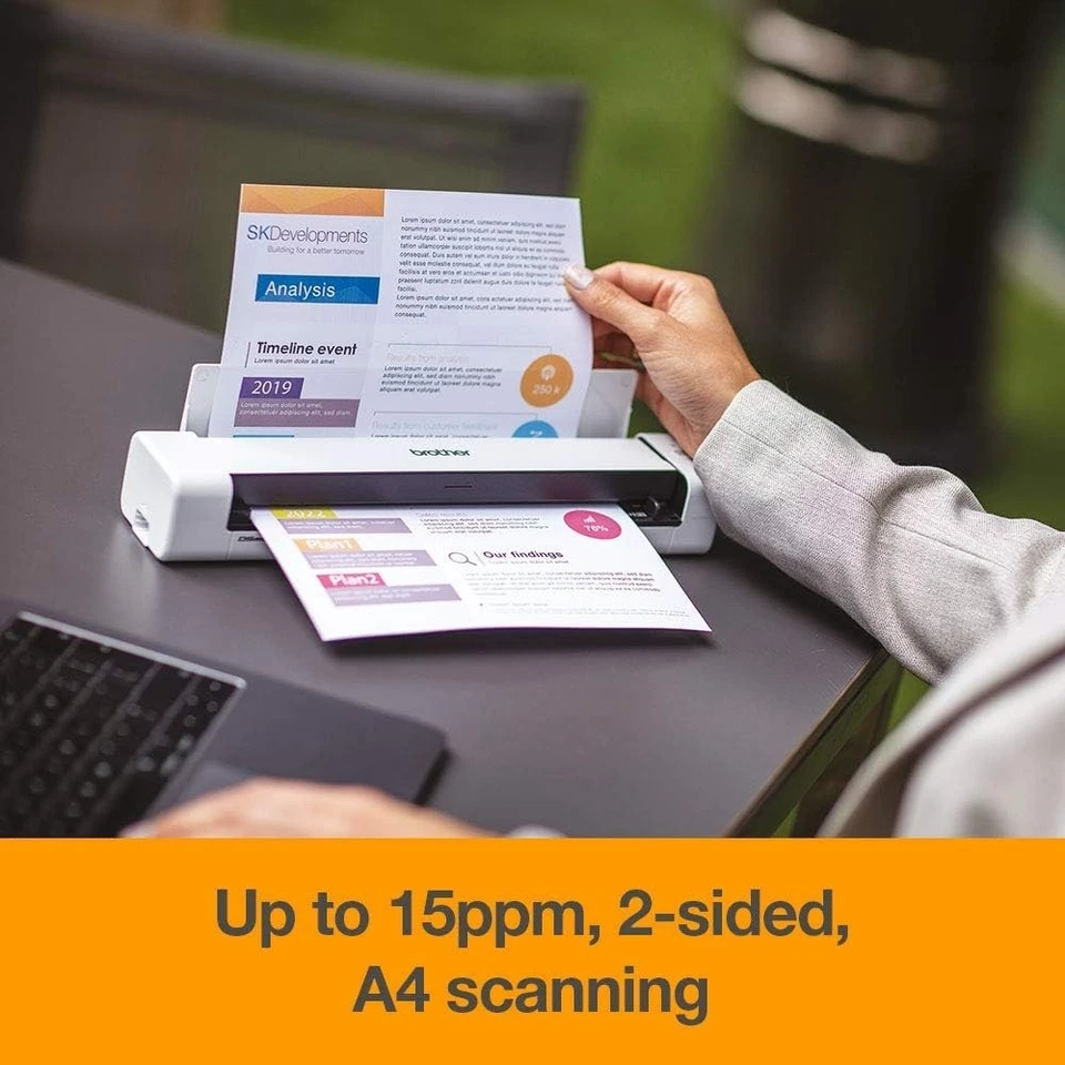 Brother DS-740D scanner Scanner a foglio 600 x 600 DPI A4 Nero, Bianco - Immagine 4 di 4