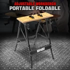 220lbs. Adjustable Portable Foldable Workbench with Measuring Ruler & Protractor