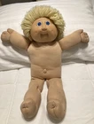Cabbage Patch Kids Blonde Yarn Hair Blue Eyes Signed Vintage 1980s Head mold #42