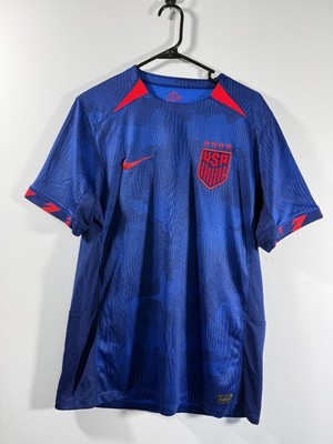 Nike USWNT Soccer 2023 Blue Away Jersey Men's LG DR3971-406 USA