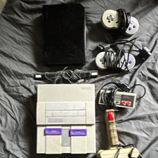 Nintendo Super Nintendo SNES Console Lot w/ Controllers & Games