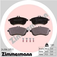 Zimmermann BremsbelÄGe MERCEDES-BENZ C-KLASSE W204 S204 C204 E-KLASSE W212 C207