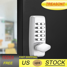 Digital Mechanical Door Lock Keyless Entry Exterior Combination Code Waterproof