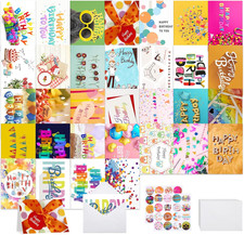 32 PCS Happy Birthday Cards Bulk with Envelopes, 4x6 Assorted Birthday Cards