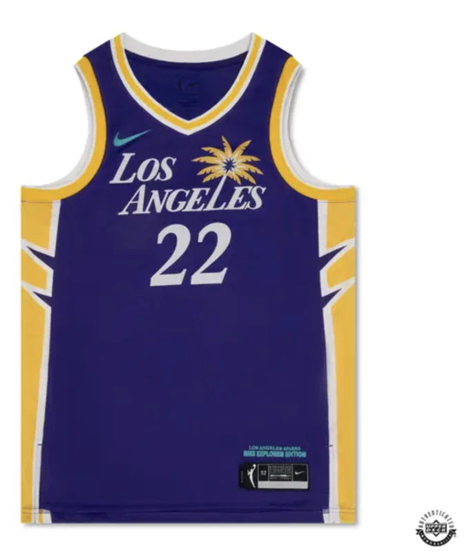 Cameron Brink Autographed & Inscr 2024 LA Sparks Purple Explorer Nike Jersey UDA - Image 2 of 3