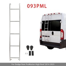 Stainless Steel 5-Step Van Ladder 093PML For Dodge Ram ProMaster High Roof 14-25