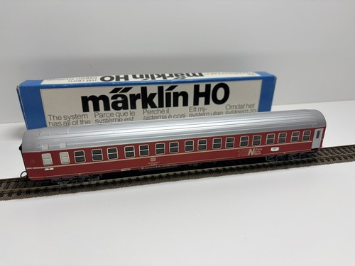 Märklin HO 4150 DB Schlafwagen WLABmh 174 TEN Trans Euro Nacht rot Top Zustand O | Condition: Gebraucht