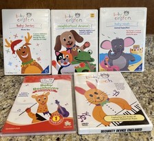 Lot of 5 Baby Einstein DVDs: Bach, Santa s Music Box, Noah, Animals, Beethoven