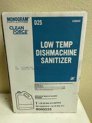 #ad #ad 1.32 Gal Monogram Clean Force EZ D25 Low Temp Dishmachine Sanitizer $42.49