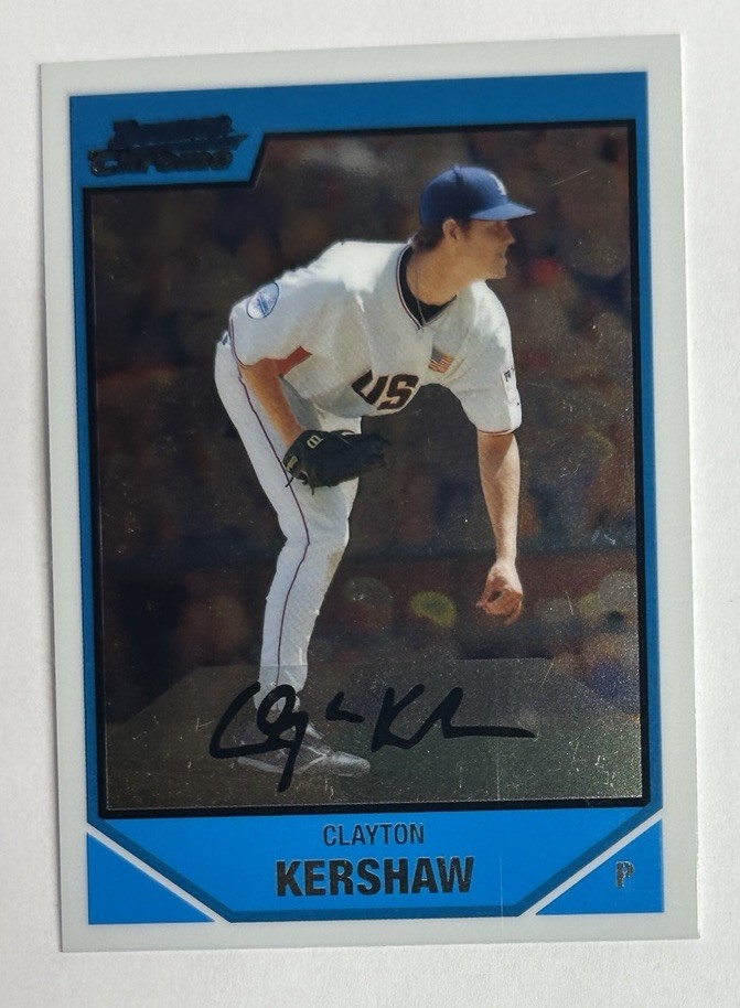 2007 Bowman Chrome Draft Picks Clayton Kershaw #BDPP77