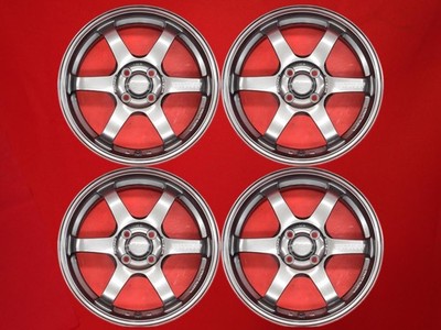 Rays Volk Racing Te37 Sonic Used Wheels 4 Pieces 7J 16 Inch Pcd100 Holes 48