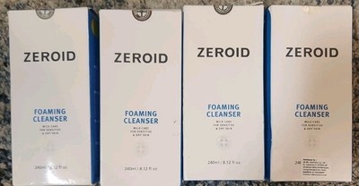 4 Pack | Zeroid Foaming Cleanser 240ml Sensitive Dry Skin NeoPharm Exp 2027+