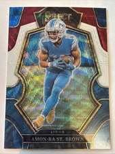 2022 Panini Select Amon-Ra St. Brown Tri-Colored Prizm /199 #133 Detroit Lions
