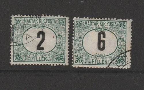 UNGARN Portomarken MiNr. 27X+29X Mi. 87.- €