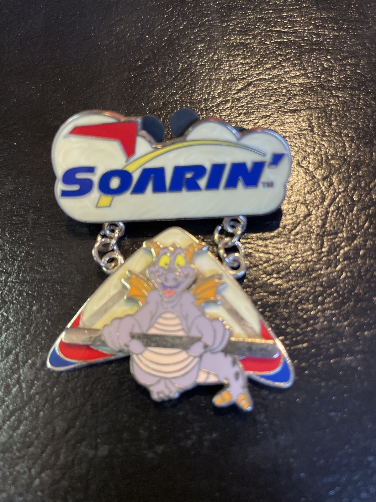 Disney 2008 Featured Attraction Figment On Soarin' Attraction 3-D LE Pin