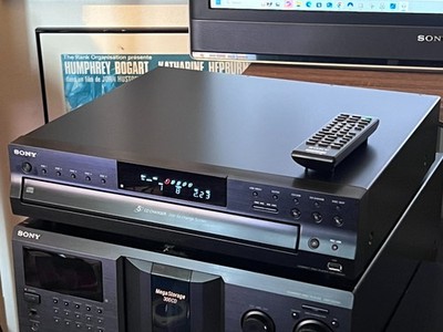 Sony CDP-CE500 Compact Disc Player CD 5 Disc Changer USB Record w/ Remote