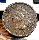 1888 Indian Cent Nice Original XF+ CHRC