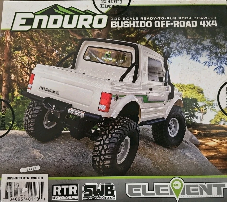 Camión de trail Element RC Enduro Bushido 4X4 RTR 1/10 Rock Crawler blanco ASC40118 Foto 4 de 4