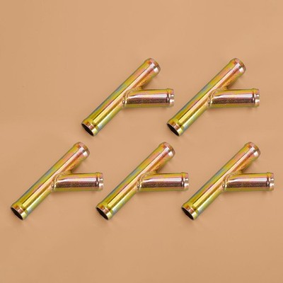5x 3/4'' Heater Hose Fitting Straight Y Wye Coolant Pipe Connector Adapter A1