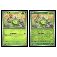 2 Card Pokemon TCG Collection - SV: Prismatic Evolutions - Budew 004/131 LP